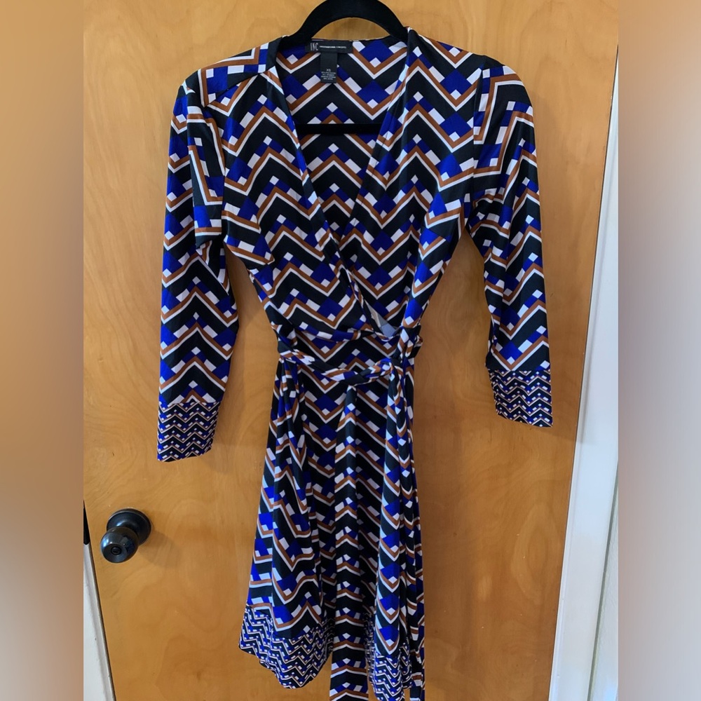 Blue mid length XS INC dress